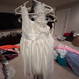 Jessica Ann White Floral Kids Dress